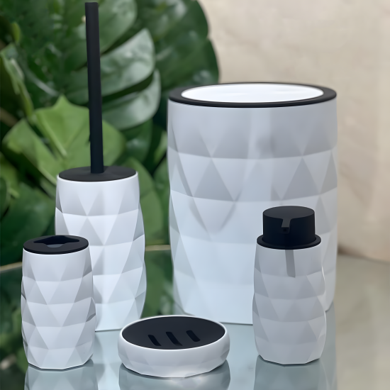 Plastic Bathroom Set 5 Pcs